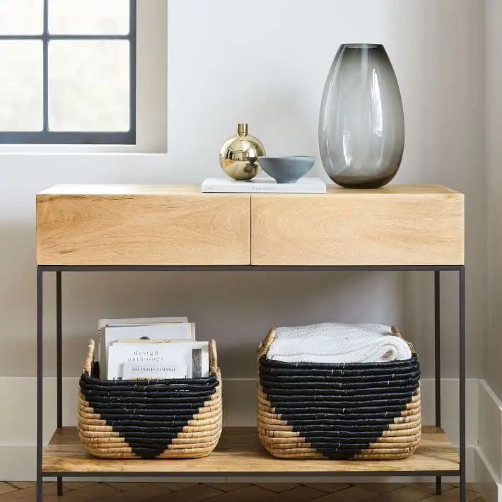 Set Woven Rattan Water Hyacinth Basket for Storage Things or Item in Your Sweet Home