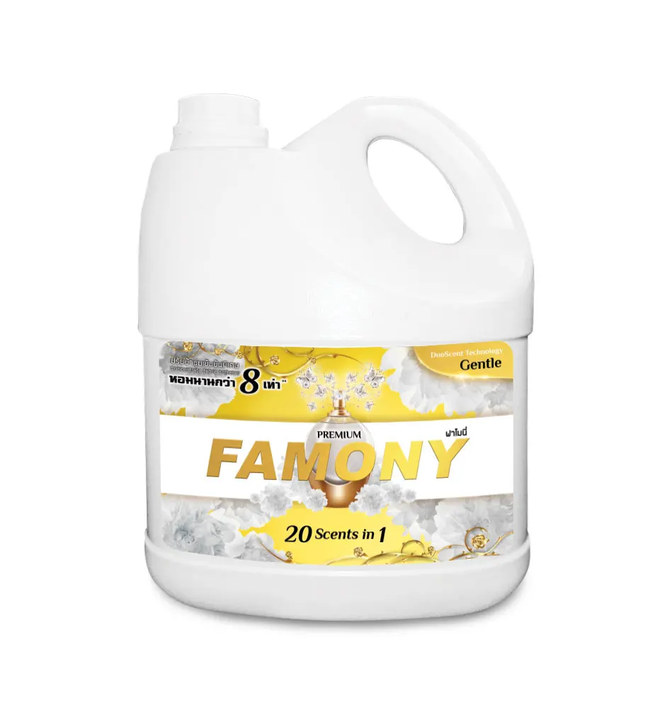 
 Стойкий аромат 3500 мл, FAMONY, концентрат, жидкий смягчитель ткани, нежный запах  