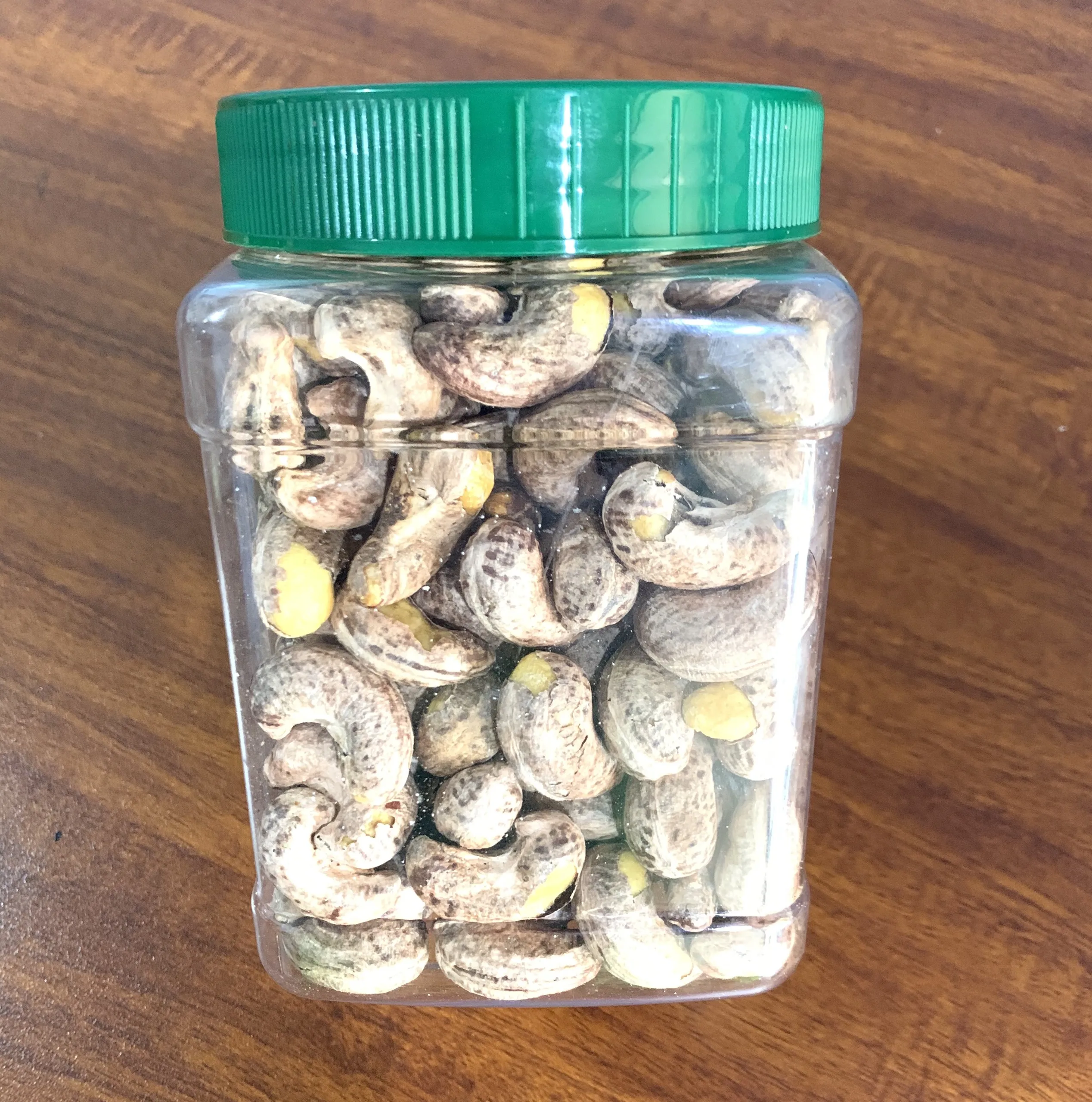 Соленый жареный контейнер для орехов кешью вес пластмассы 380 г орех Прямая поставка с использованием сушеных пластиковых