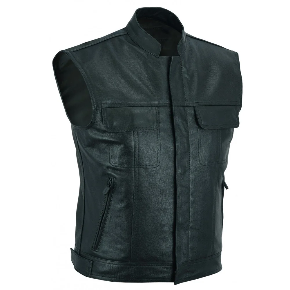
High quality Lamb Skin Slim Fit Leather Women Vest 