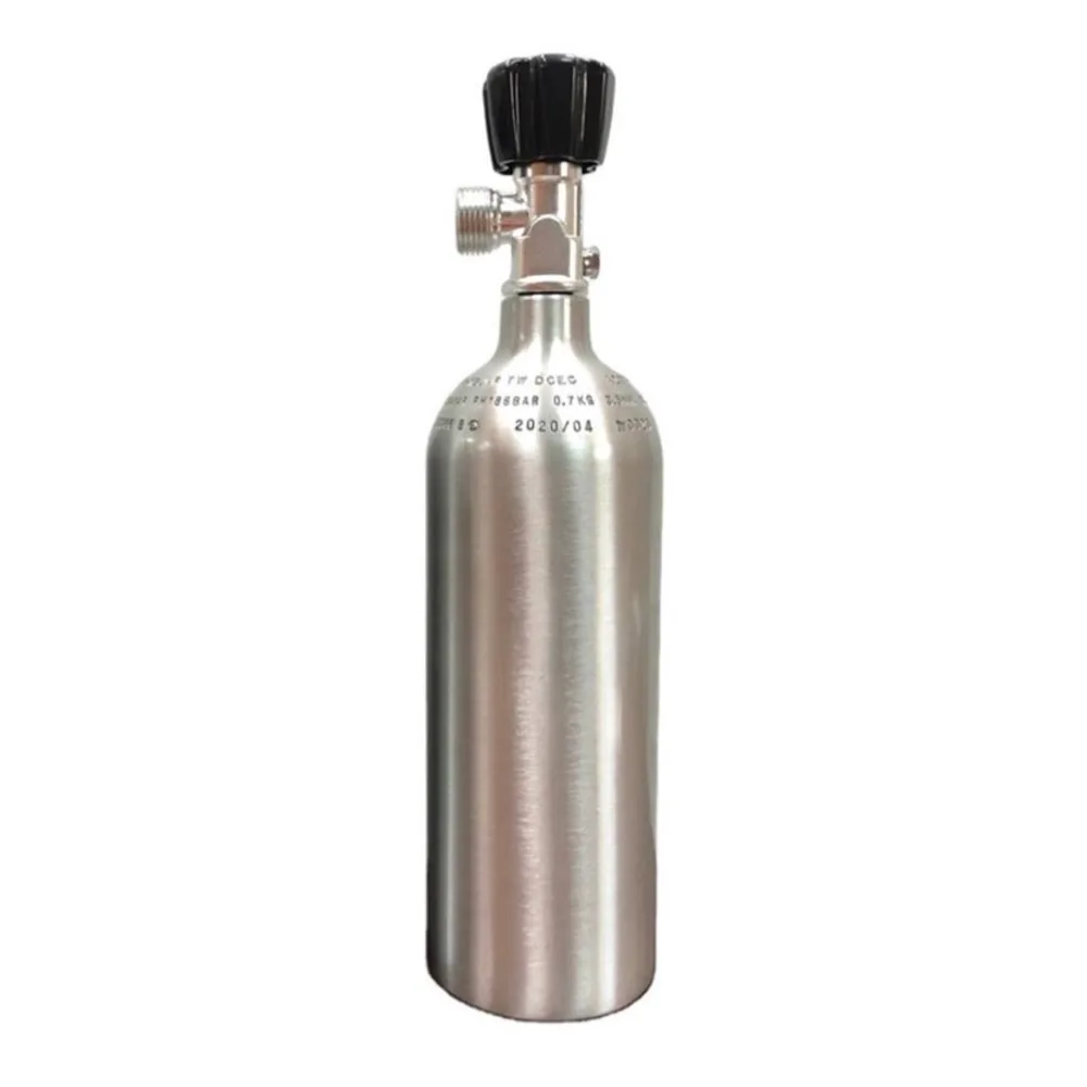 0.8L aluminum co2 cylinder gas cylinder aquarium tank with handle lateral valve