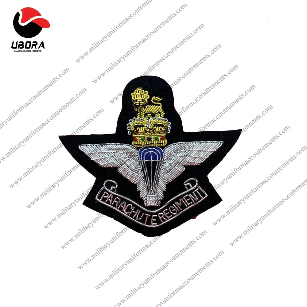 Parachute Regiment Wire Embroidered Bullion Blazer Badge - British Army Military