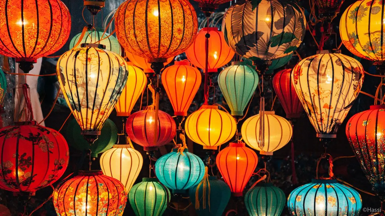 Новогодний праздник цветной Шелковый фонарь-традиционный фонарь Hoi An-подвесная декоративная лампа