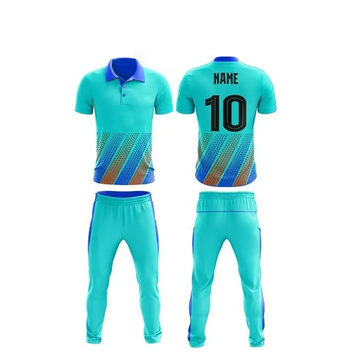 Cricket Uniform and Jersey with Light Weight Comfortable Print Logo team designs color  cricket dress uniform made in Pakistan