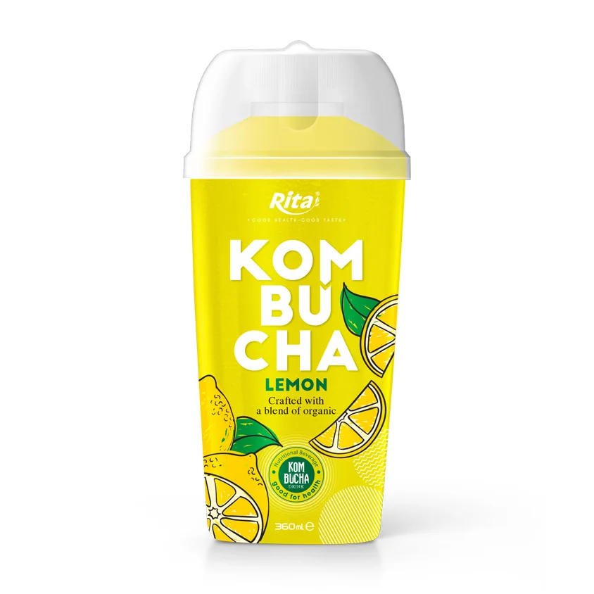 
Manufacturer Private Label Organic Tea 360ml Bottle Black Tea Passion Fruit Flavor Kombucha Tea Dinks 