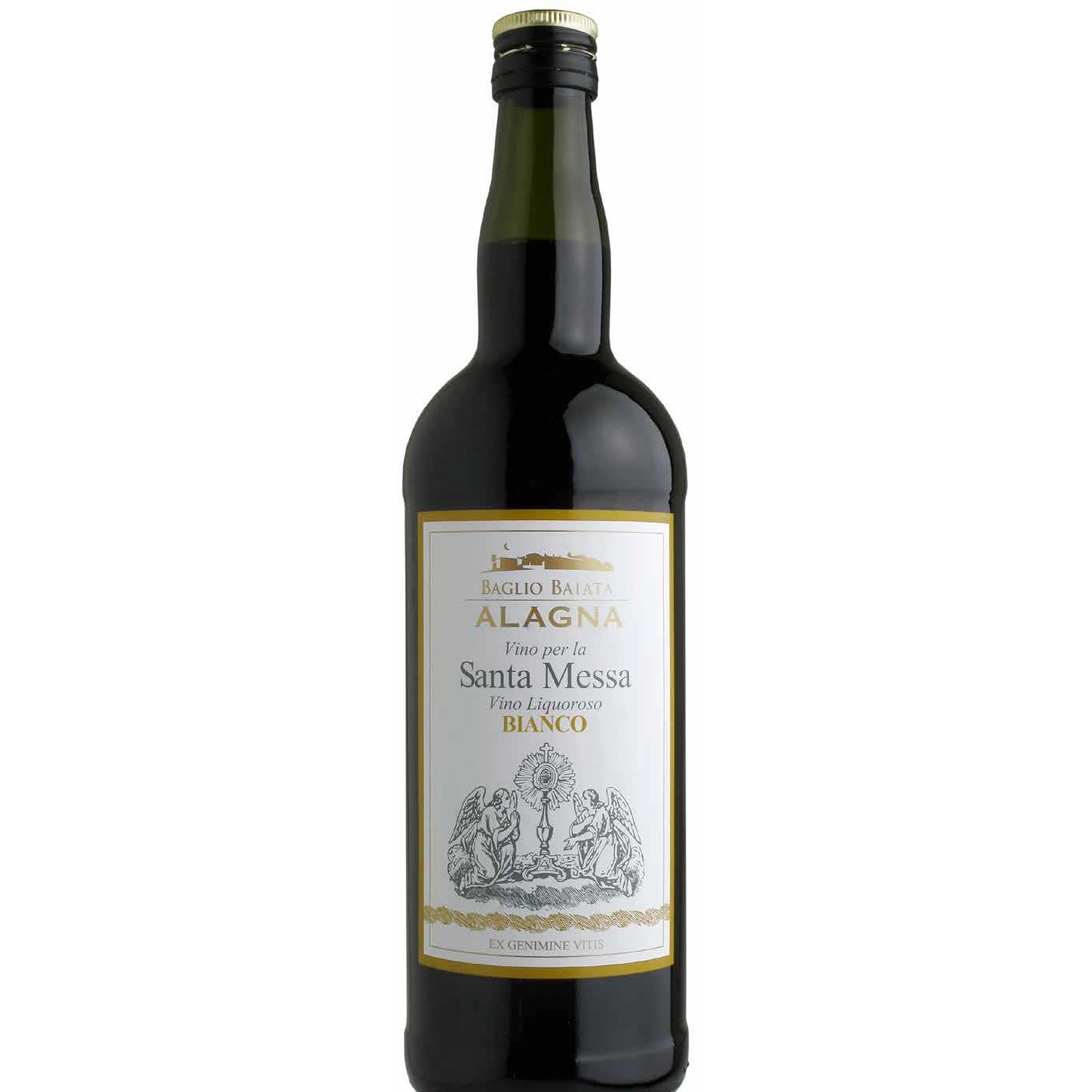 ITALIAN 100 cl  BOTTLE  ARCHBISHOP AUTHORIZATION  WHITE  HOLY WINE - HOLY FOR CHRISTIAN MASS CELEBRATION