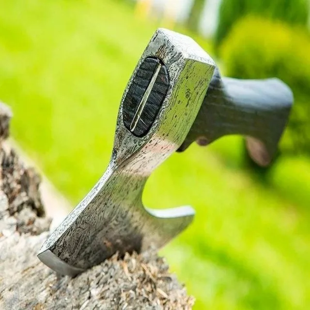 Custom Handmade stainless steel head Pizza cutting functional professional chef kitchen use BBQ axe