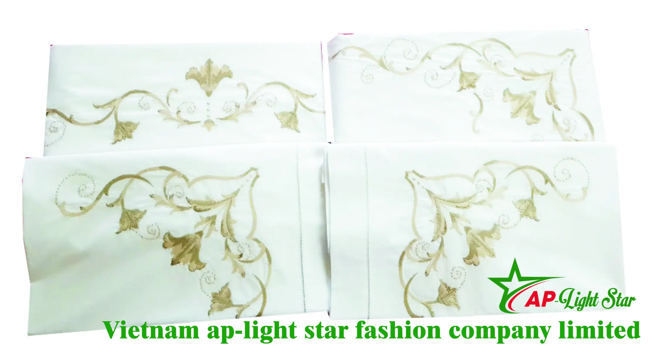 VIETNAM High Quality/Luxury  Embroidered Bedding Sheets