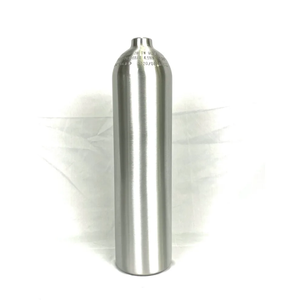 Hot sale high pressure 3L aluminum co2 cylinder aquarium with w21.8 on/off valve
