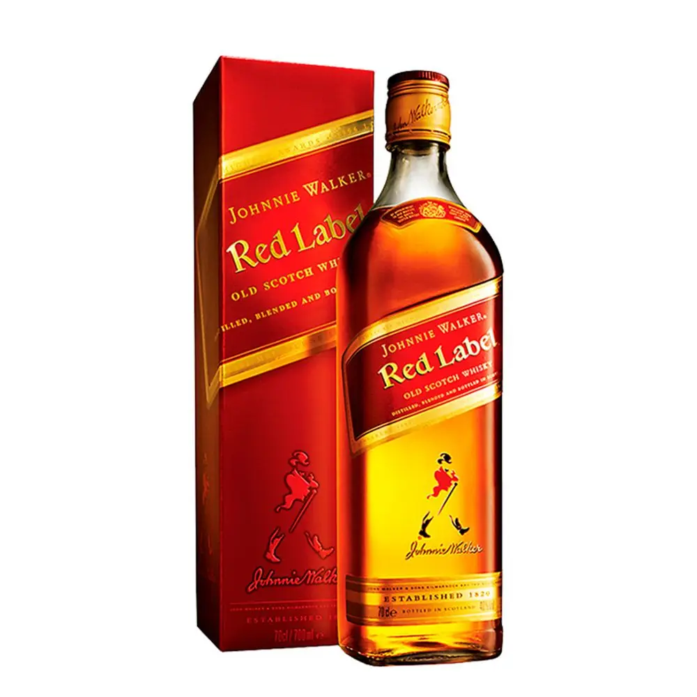 Whisky Johnnie Walker Red 0,70 Litros 40% (I) + Estuche 0.70 L.