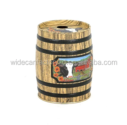 
metal tin can box food grade custom design bulge shape for toys and stationery 