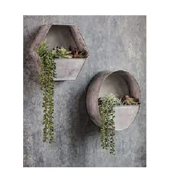 New Design Handmade Metal Wall Decorative Planter Set Wholesale Manufacturer from India vertical wall planter