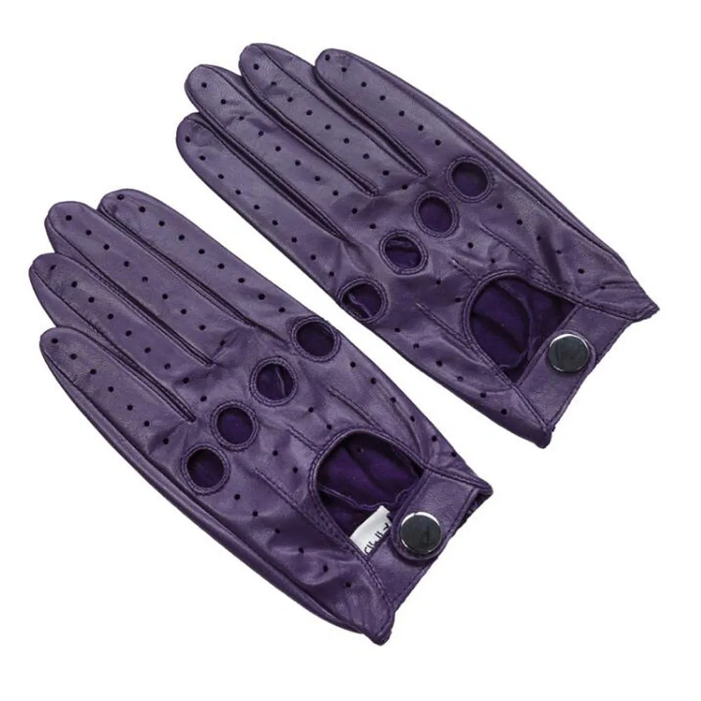 
Fashion ladies goatskin leather sport red gloves girls car driving gloves 