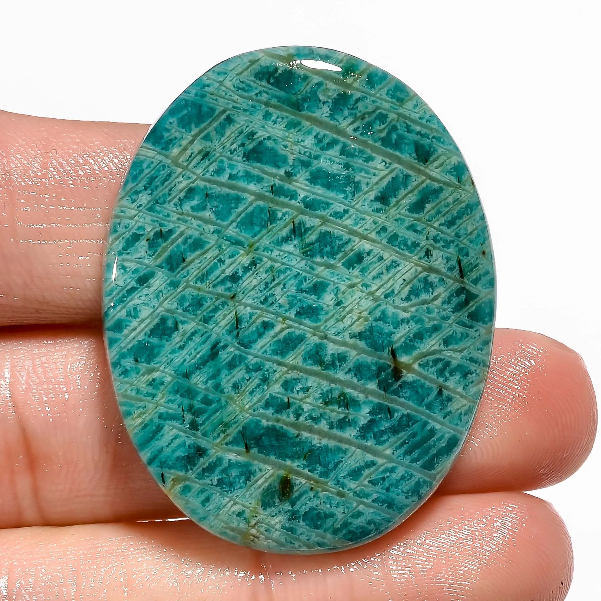 wholesale price Natural round shape Loose Gemstone Multi Amazonite cabochon