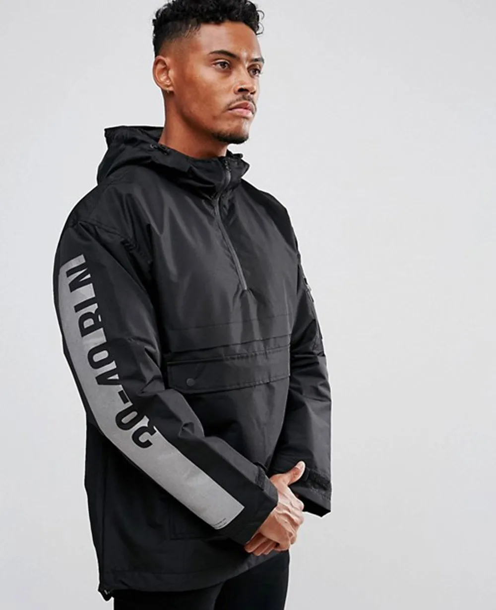 Анорак куртки ретро Мужская водонепроницаемая легкая нейлоновая Беговая ветровка Лоскутная куртка оптовая продажа