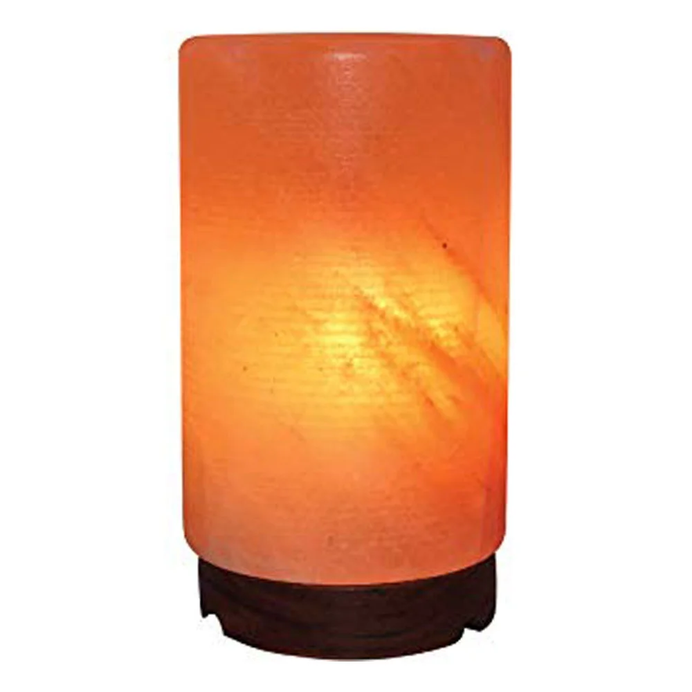 100% Pure Light Pink Salt Like Best Room Ionizer Cylinder Lamp Made With Salt-Sian Enterprises