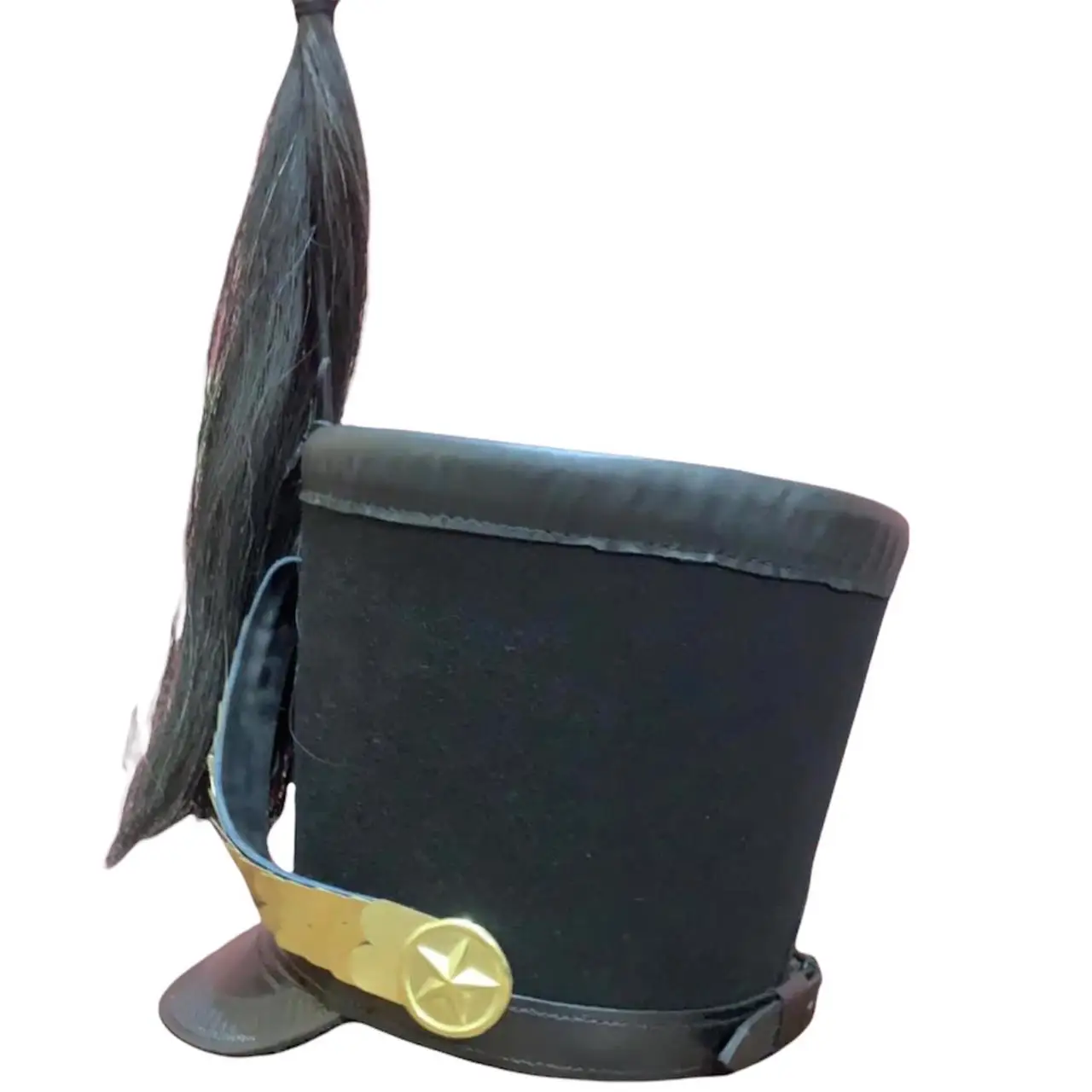 Pursian Brunswick Shako with Real Horse Hair Plume Military Officer Uniform Wool Hand Made Napoleon French Shako Hat