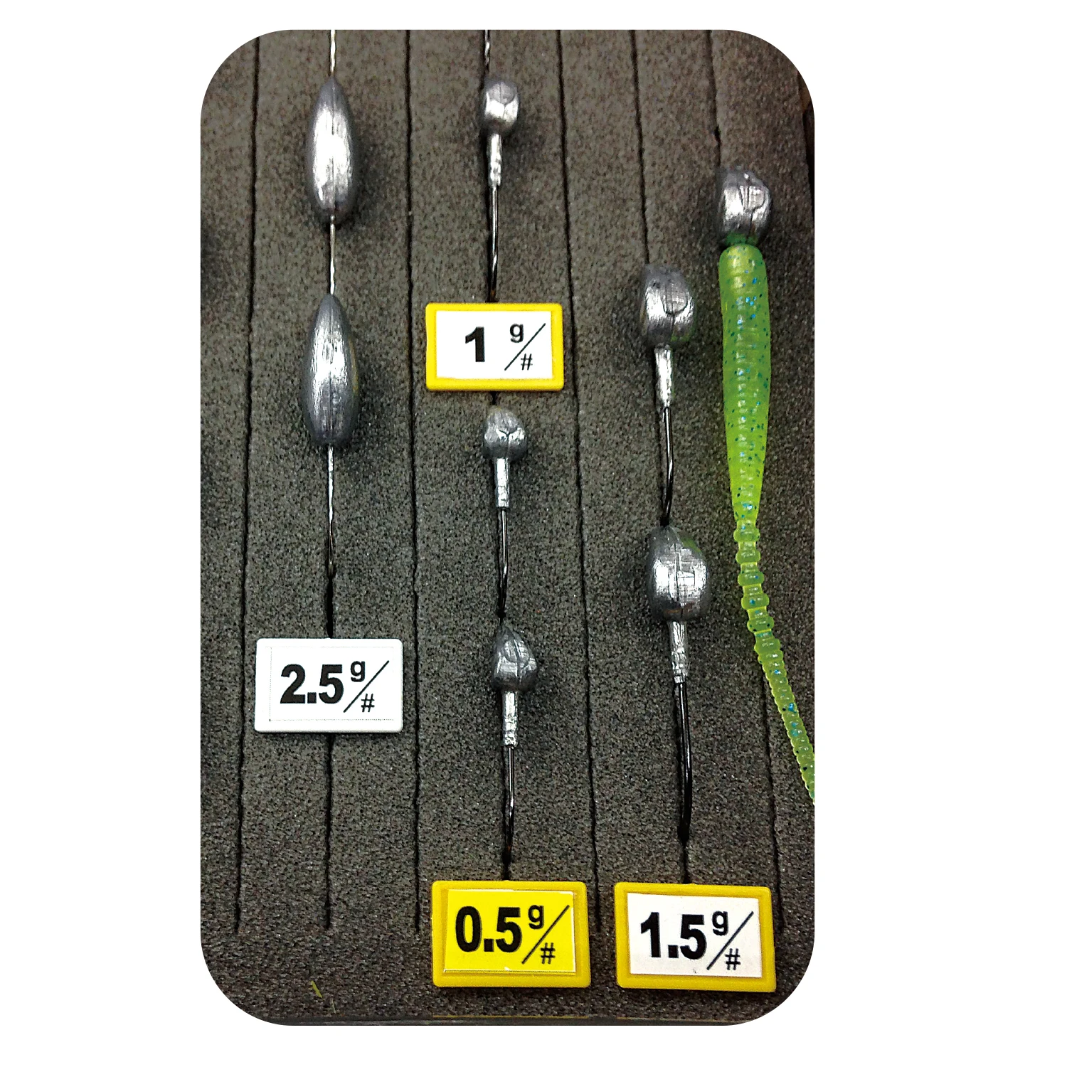 Classifying and accommodating jig heads by weight and hook size Ultra Light Weight Multi-picking Overshot Fly Fishing Tool