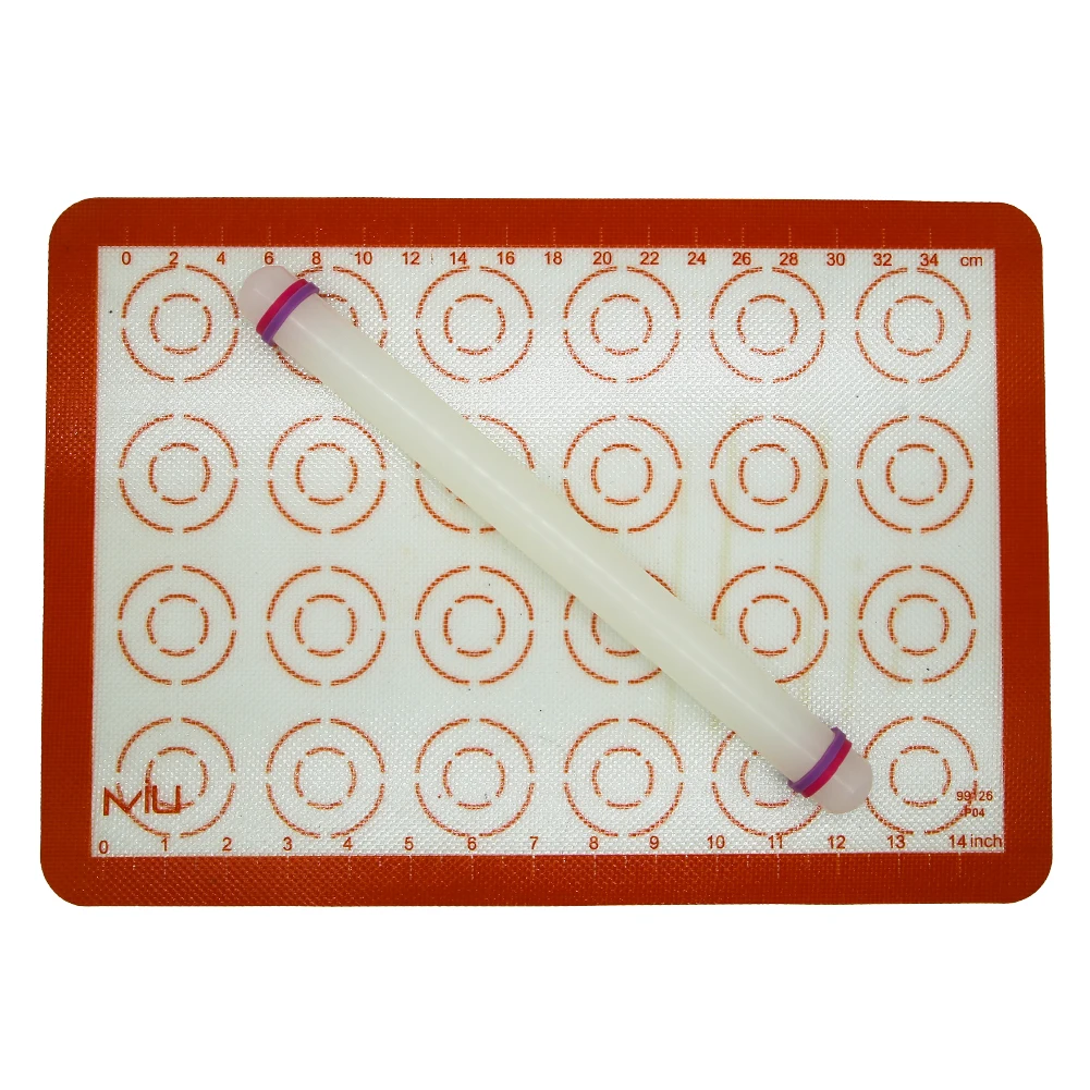 Hot Sale White Mini Multifunctional Cookie Non Stick Kitchen Baking Plastic Rolling Pin