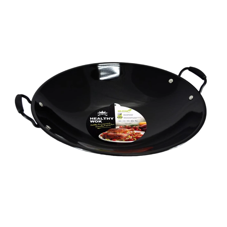 Enamel Wok Custom Size and Diameter with Two Handle Supplying from Malaysia