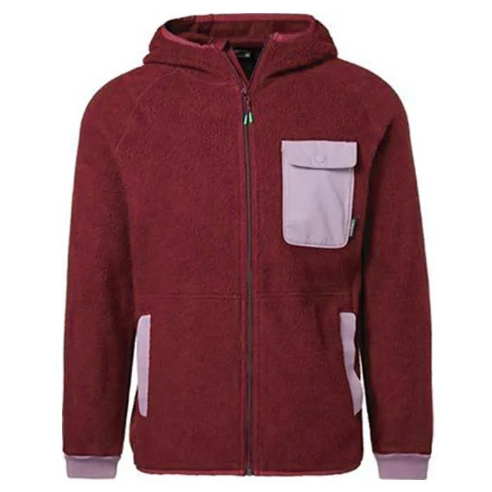 
Best price custom men Berber fleece jacket with custom color block front pocket 