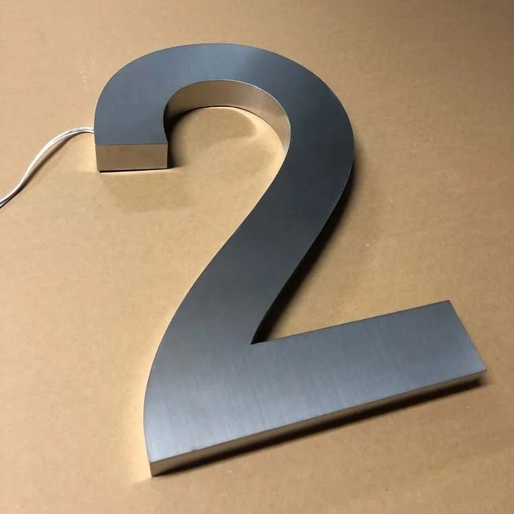 
CE RoHs certification custom led letter sign 3d led backlit house number 
