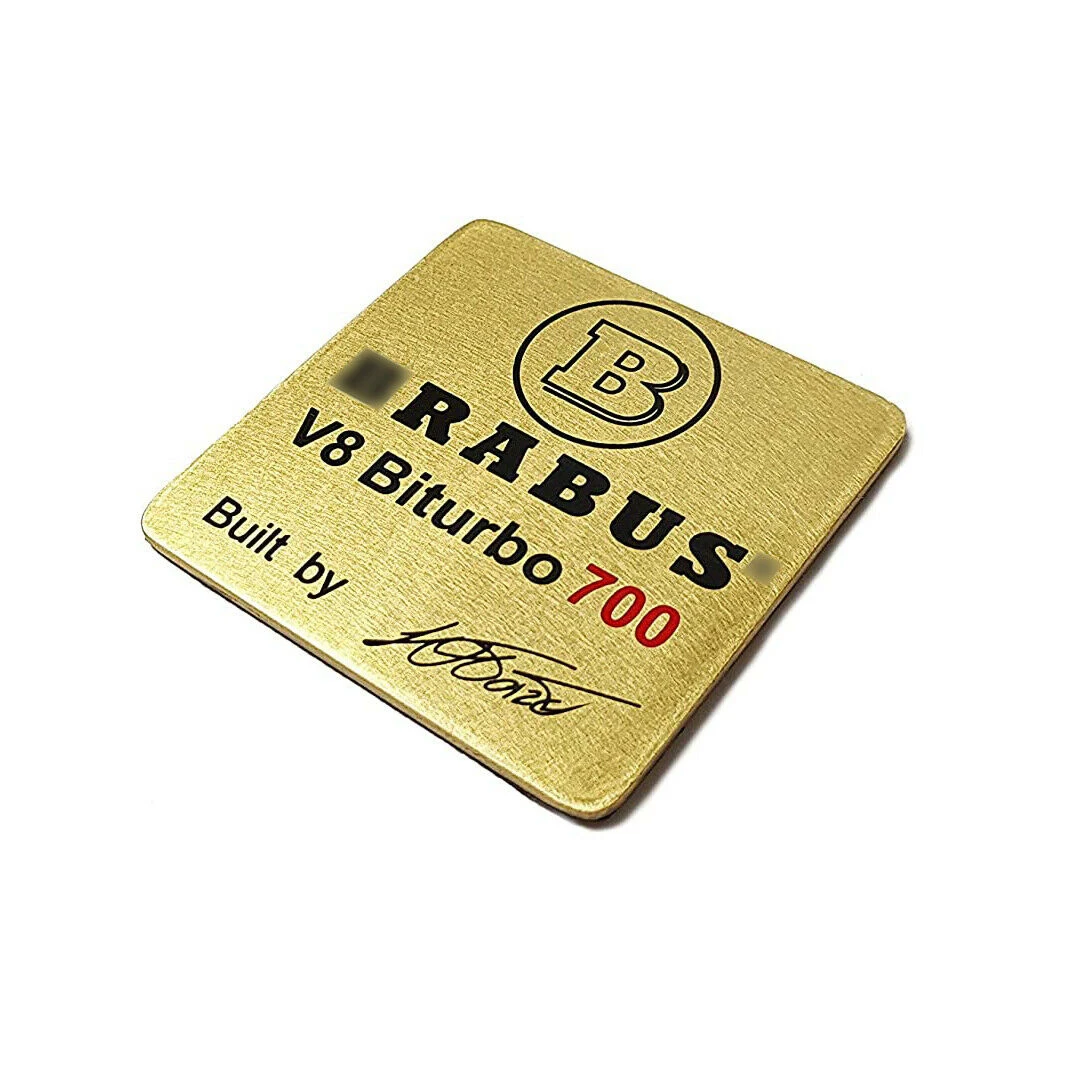 B-Style G700 V8 Biturbo Engine Emblem fits Mercedes G-Class W463 E-Class W212 W213