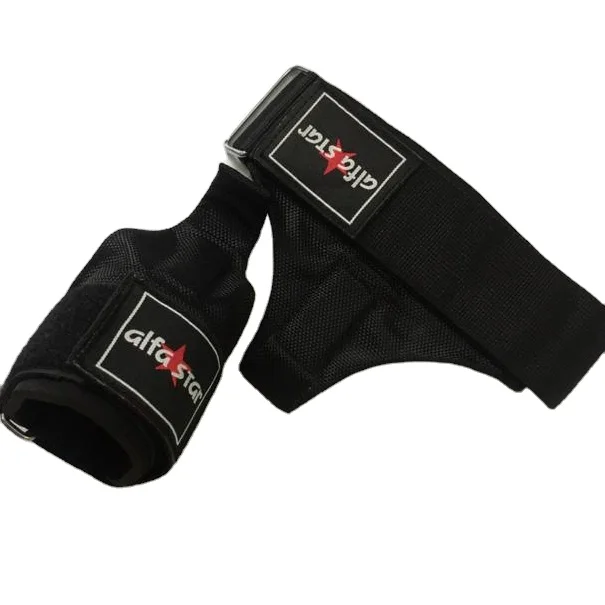 Power Training Maximum Grip Support Wight Lifting Hooks Straps, Pull Up Deadlift Fingers Protection Wrist Straps