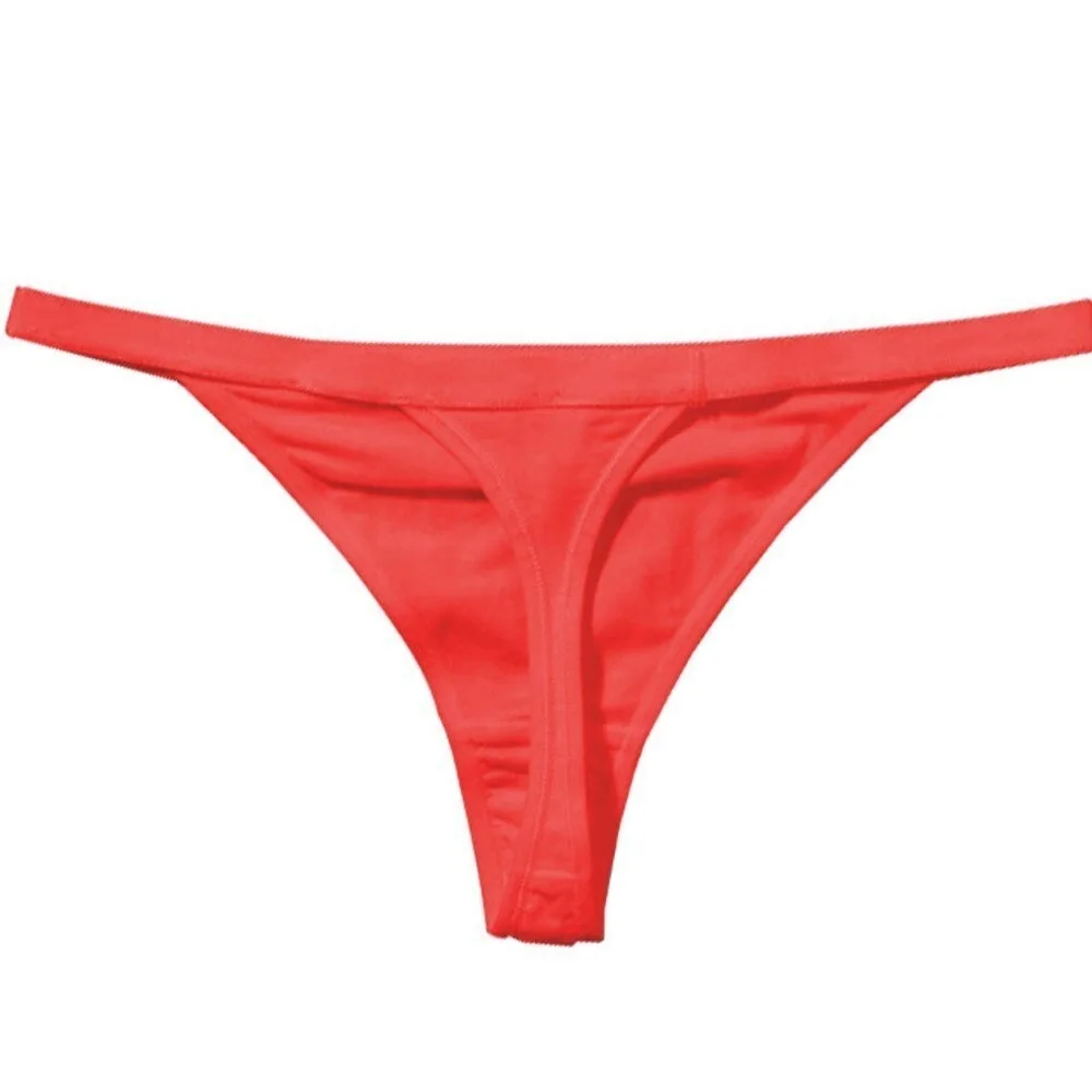 Women Cotton Thongs Sexy Low Waist Underwear Panties for Female Lingerie Underpants Solid Soft Lace G String & Thong Briefs