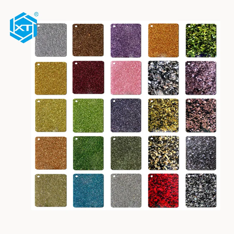 High Quality Embossing Waterproof Decorative Iridescent Laser Cut Gold Ripple Glitter Acrylic Slab Perspex Sheet