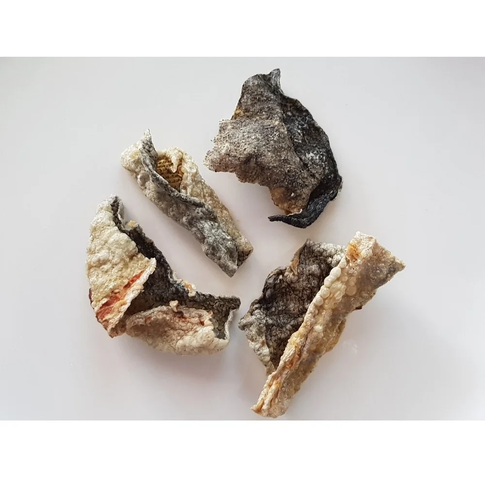 Хорошо подобранная Ароматизированная питательная пикантная рыба с низким содержанием жира закуска ароматом том-Ням настоящая хрустящая кожа трески от Hola