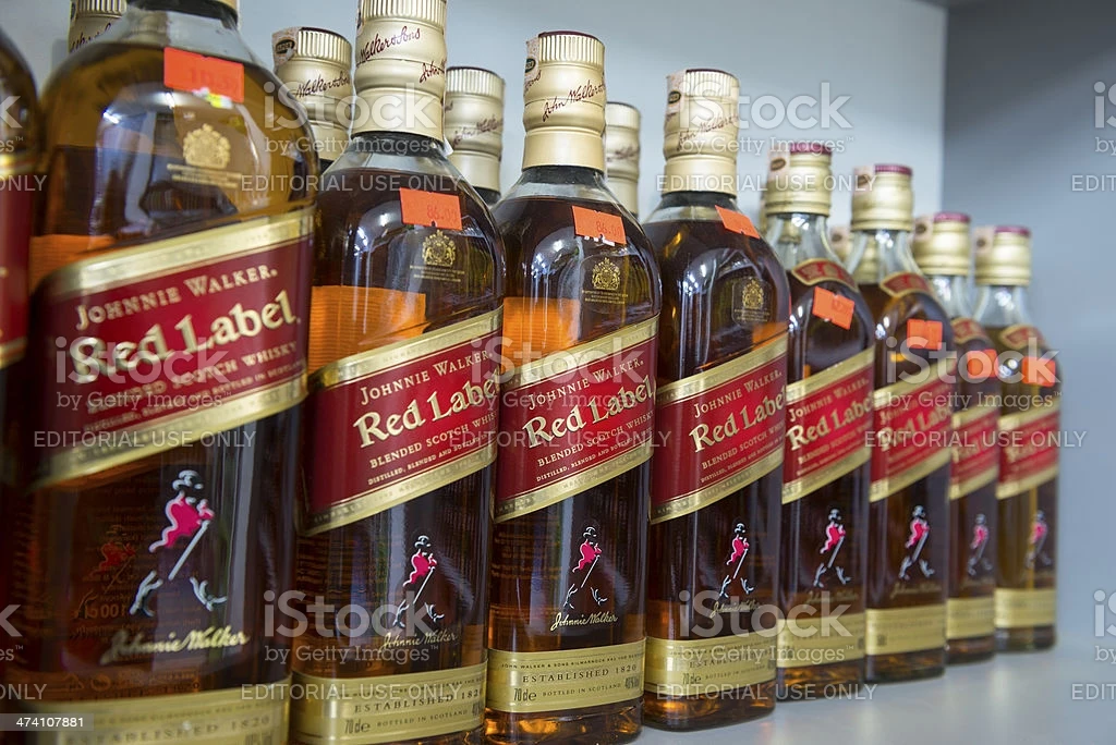 Высококачественная Черная этикетка бутылка для виски johnies Walker 750 мл красная спиртовые напитки черная