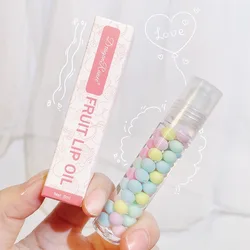 Girls moisturizing lipgloss roll on glass lip gloss fruit lip oil for teens