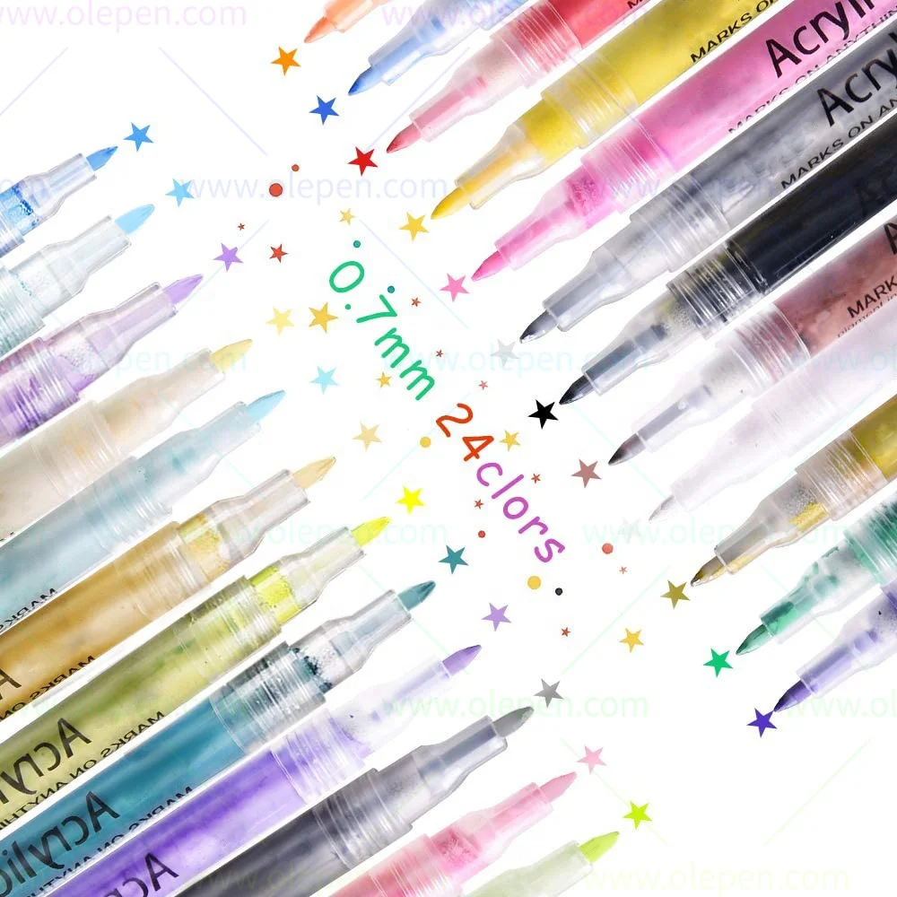 Graffiti Color Marker Pen Acrylic Paint Markers Pens for Rock Painting