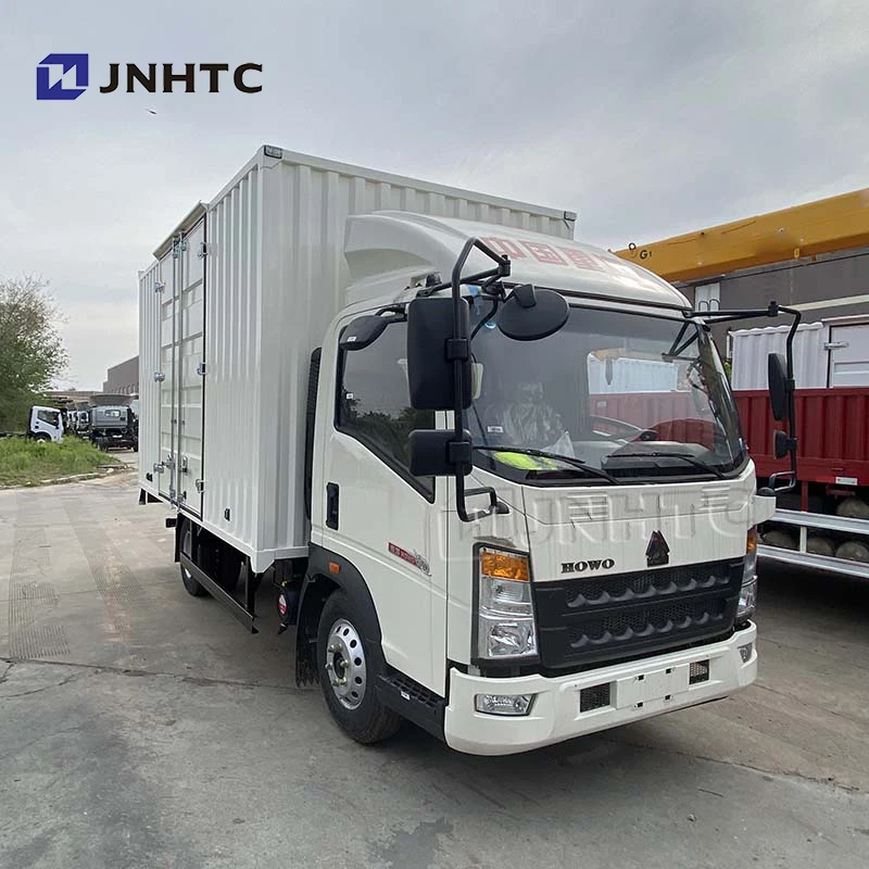 HOWO 8ton Light Closed Van Container Cargo Truck 4x2 5ton 3.5ton Truck Van 1 Ton Car