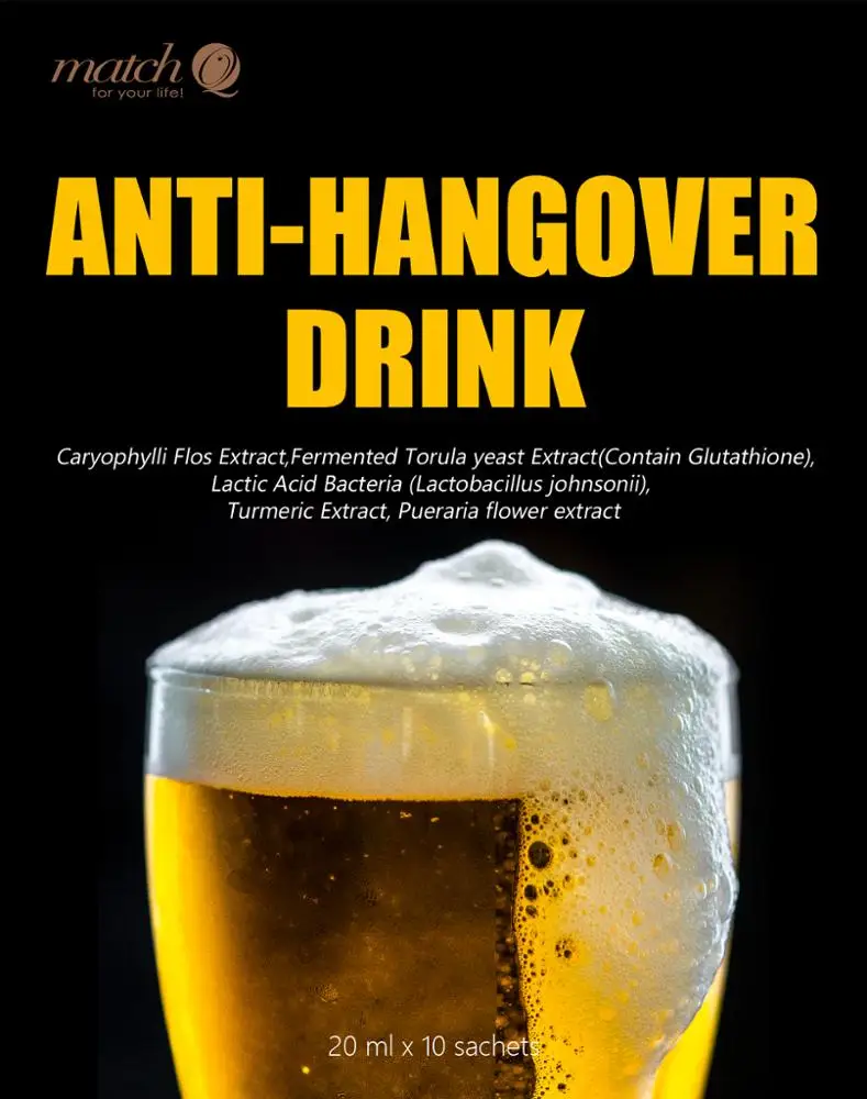 Sober Up Hangover Cure Drink Supplement