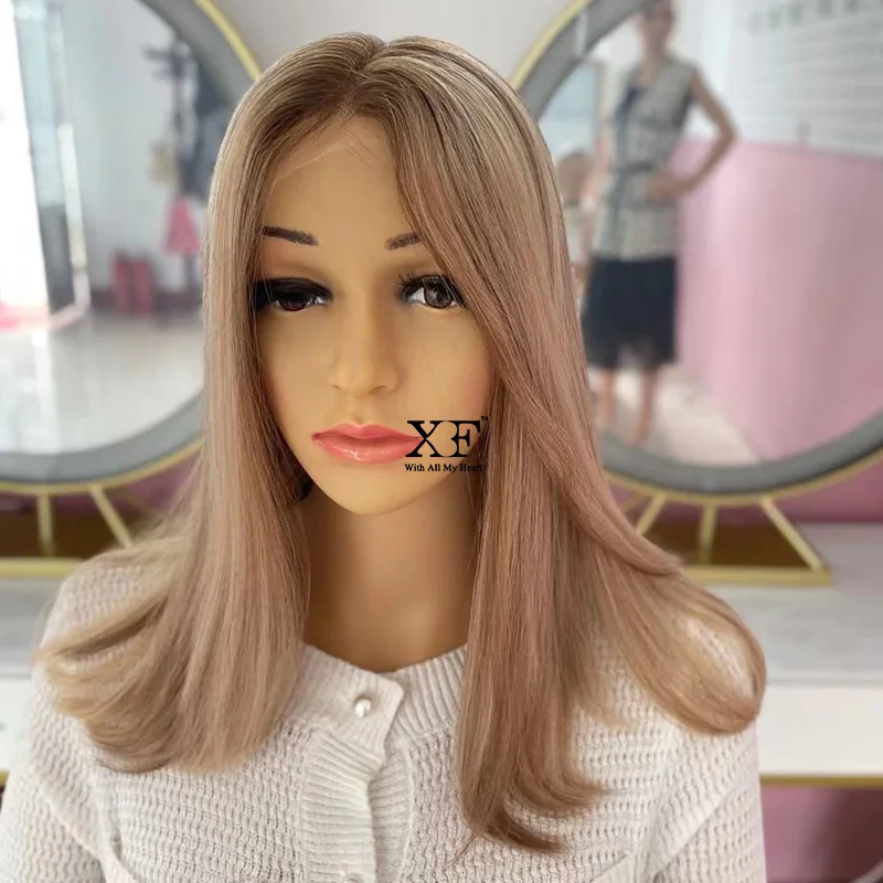 High Quality Full Ends HD Swiss Lace Top Blonde 100% Human Brazilian Virgin Hair Lace Wigs For Women