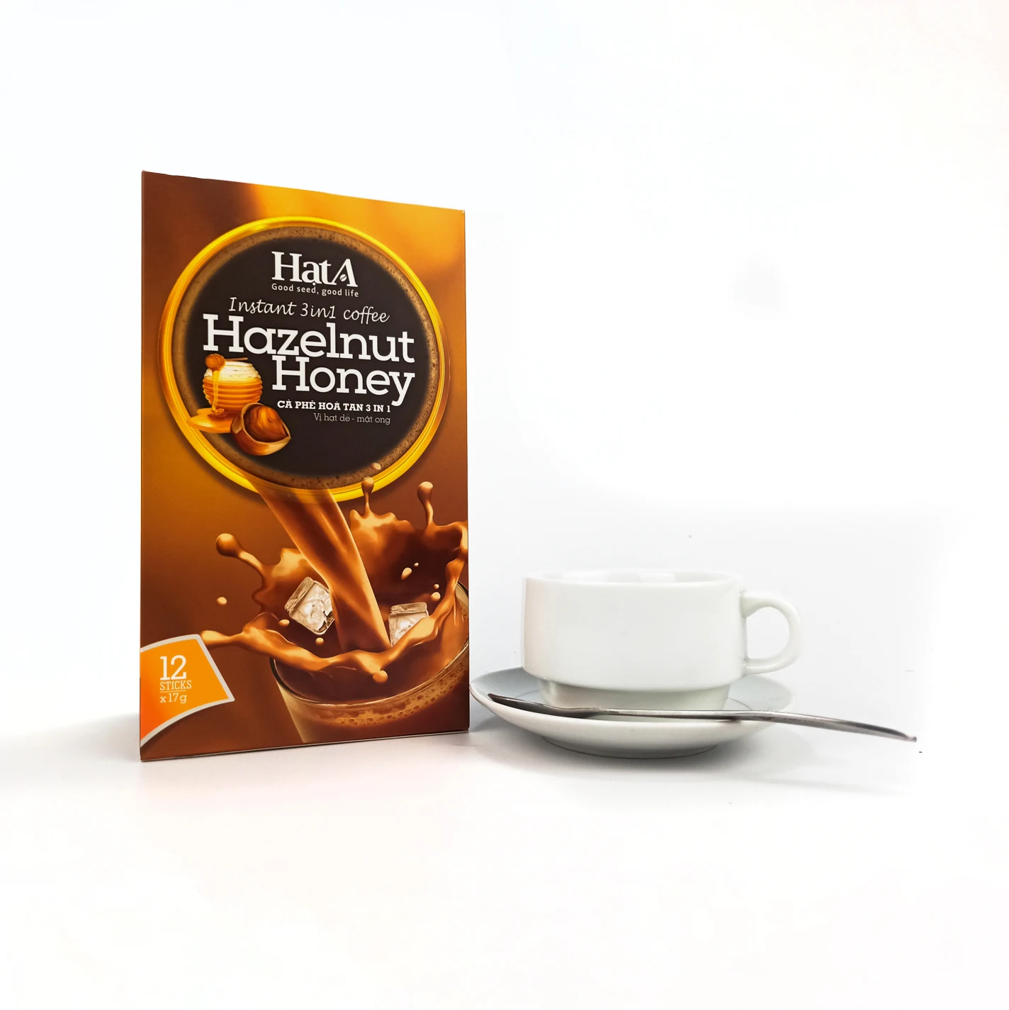 Instant Coffee Hazelnut Honey Coffee - Best Selling Vietnamese - Organic Product - Product of Vietnam
