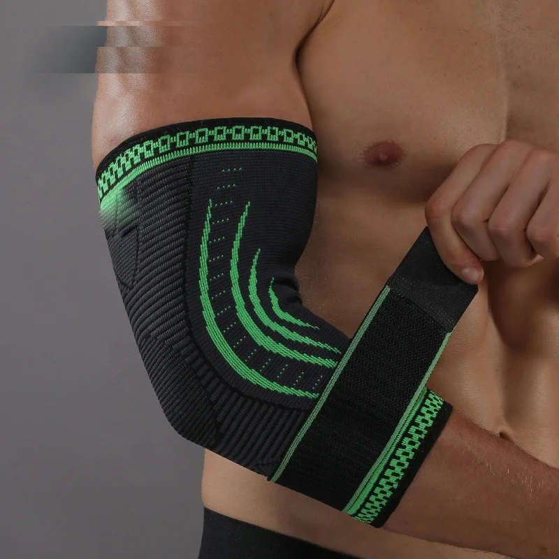 
Поддержка 1 шт. сжатия эластичный нейлон Баскетбол Локоть бандажа колено поддержка коленей Волейбол Фитнес повязки налокотники FP-1172 