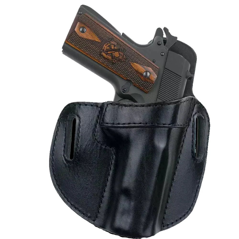 
Gun Holster Genuine leather handmade pistol case for firearms such as Glock,17 19 43 Kimber Solo 