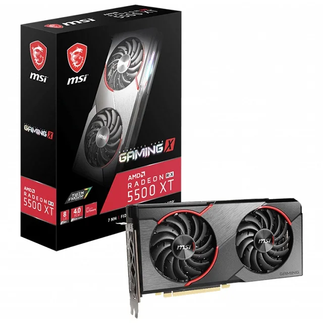 Новая Видеокарта MSI AMD Radeon RX 5500 XT GAMING X 8G с памятью GDDR6 8 ГБ, 128 бит, поддержка VR READY