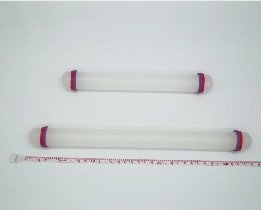 Hot Sale White Mini Multifunctional Cookie Non Stick Kitchen Baking Plastic Rolling Pin