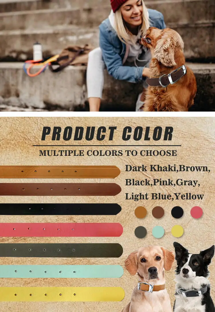 Chentong Full Grain Leather Layer Pet Collar