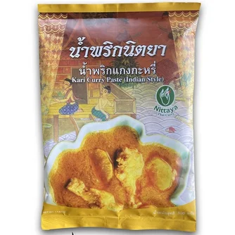 Seasonings Condiments Sauce Food Ingredient Bag Spicy Nittaya Kari Curry Paste (Indian Style) From Thailand