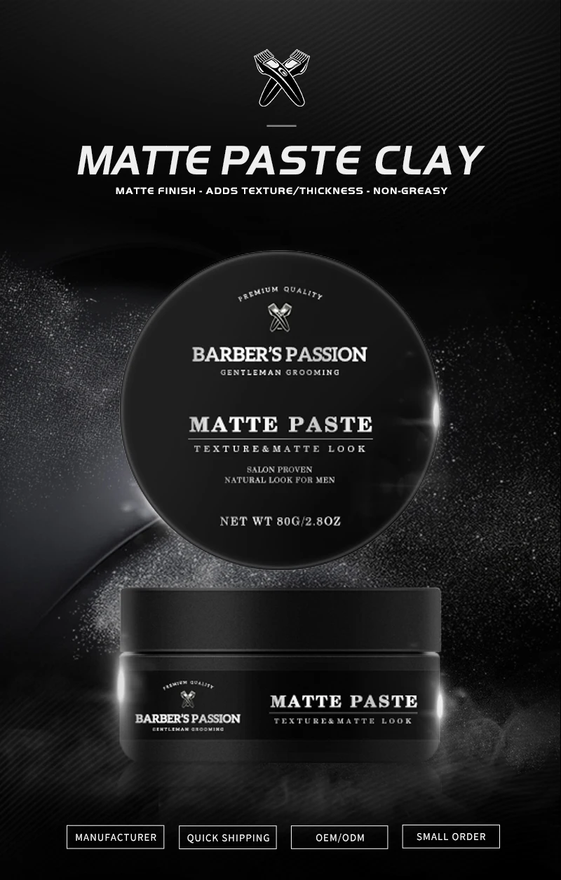  BARBERPASSION частный лейбл лучшие мужские Средства для укладки волос набор ухода за волосами без алкоголя и беззаботно