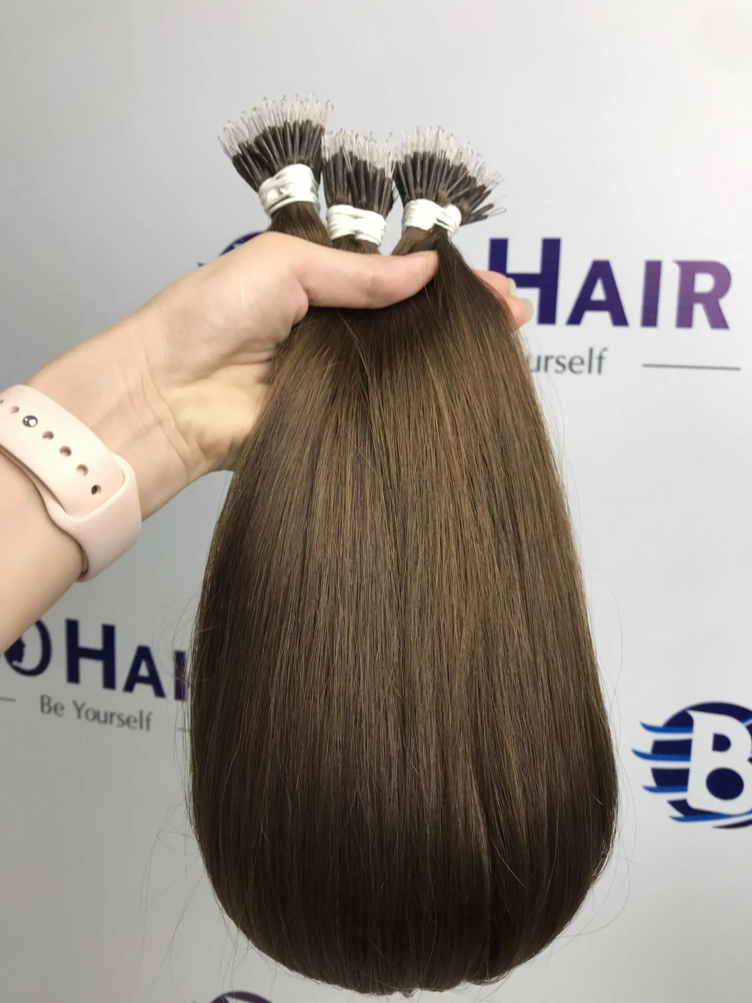  1 шт. натуральные нано-волосы Remy 100% высокое качество вьетнамские человеческие волосы всех цветов