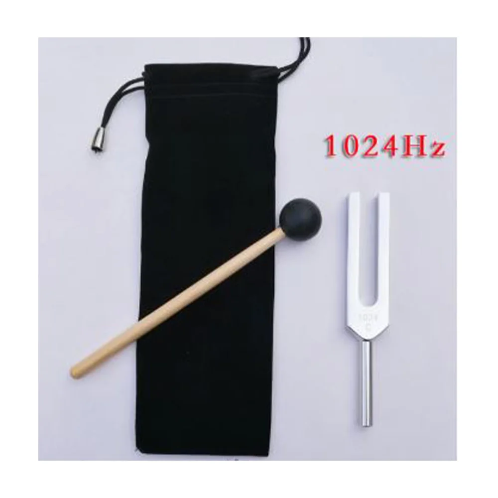 Medical Tuning Fork Set 256Hz & 1024Hz - International Standard with Hammer, Aluminum, and Cloth Feeding