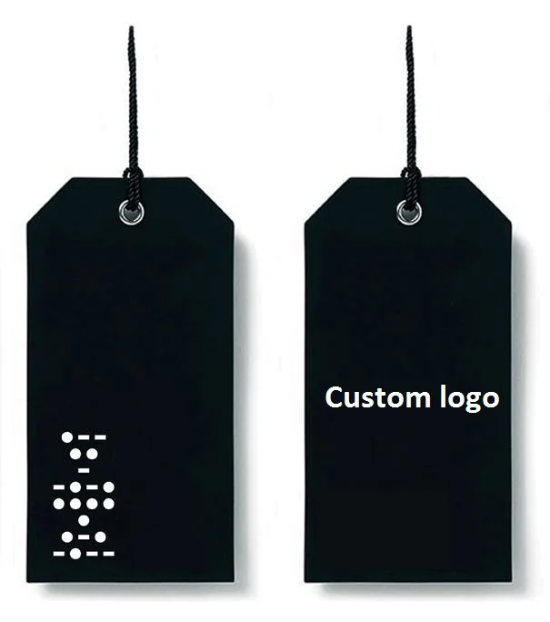 
OEM Printed Logo Garment Hang Tags/Custom Product Clothing Garment Accessories Swing Hang Tag 