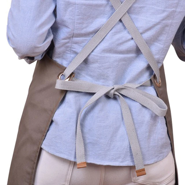 Коричневые кожаные ремни хлопковые комбинированные холщовые парикмахерские парки салонные фартуки