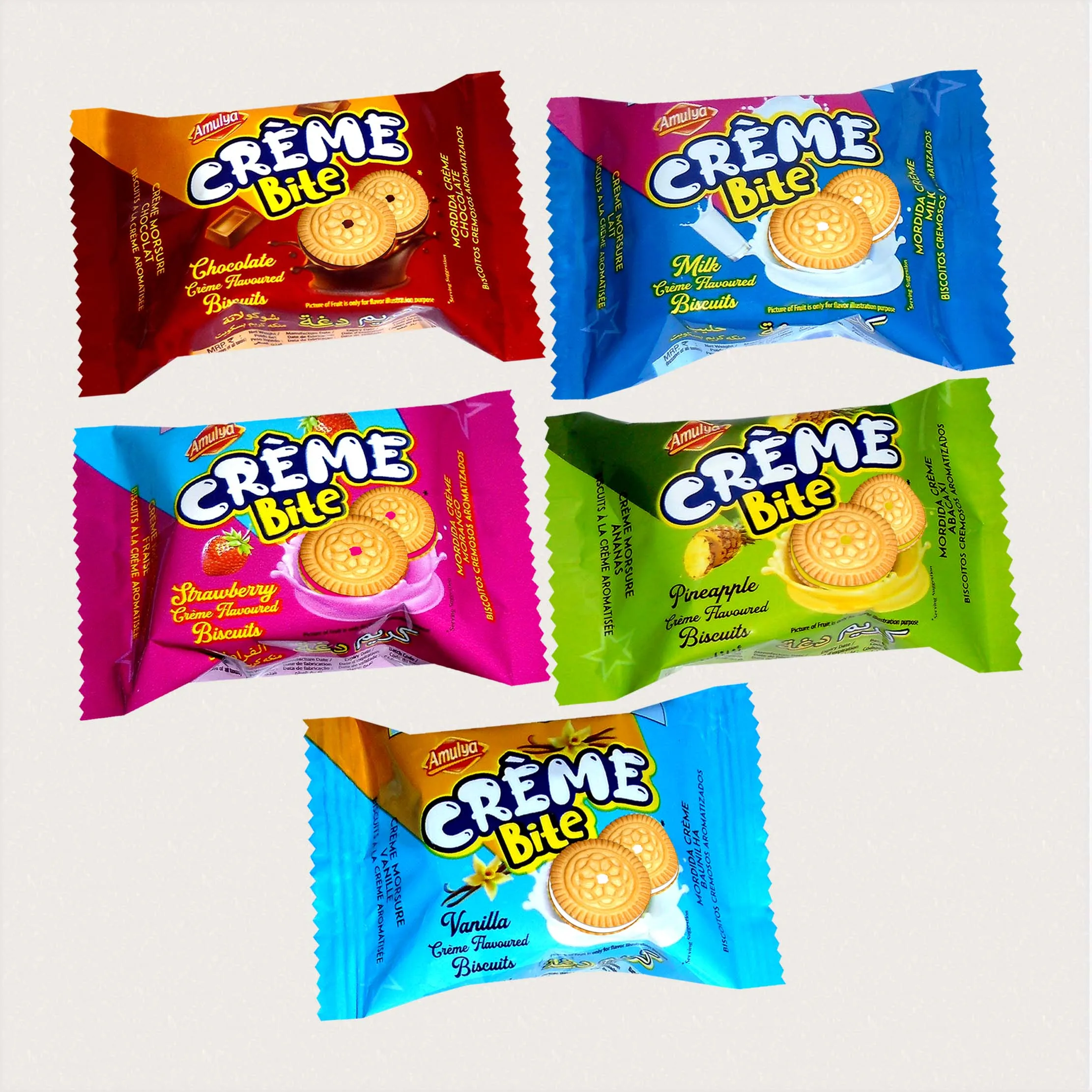 Мини пакет сливочное печенье * популярное среди школьников * печенье Creme заполненное множеством запахов * 2 штуки в каждой упаковке (10000006672869)